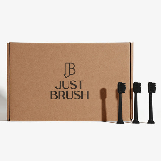 Just Brush | Brush Heads 3-Pack Zwart