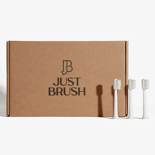 Just Brush | Brush Heads 3-Pack Wit